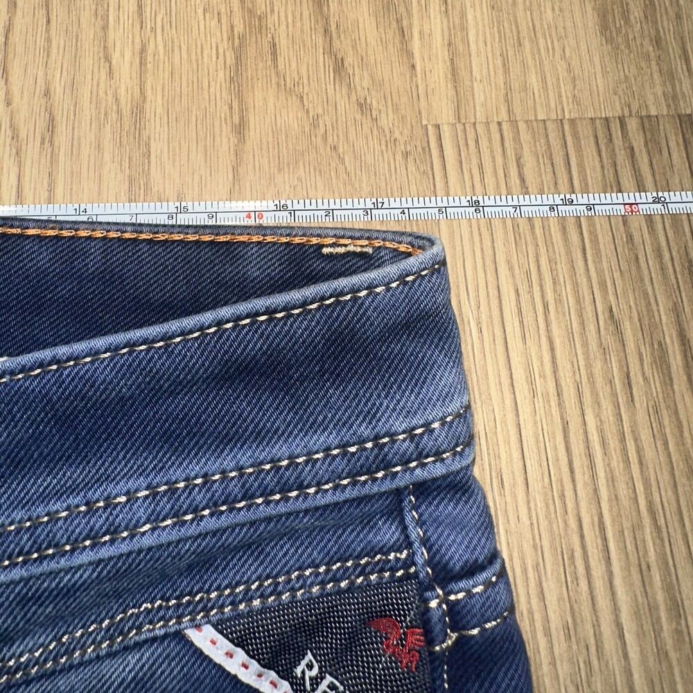 Replay Blue Jeans Designer Y2K Style Faded W34 L30 (Tag Size 34) - Picture 8 of 13